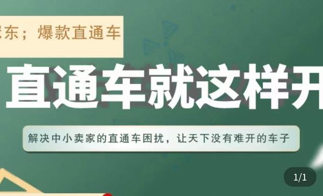 冠东·淘系直通车保姆级教程，全面讲解直通车就那么简单-52资源库