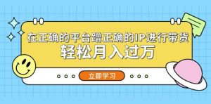 在正确的平台蹭正确的IP进行带货,轻松月入过万-52资源库