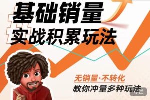 内功丨淘系基础销量实战积累玩法,无销量·不转化,教你冲量多种玩法-52资源库