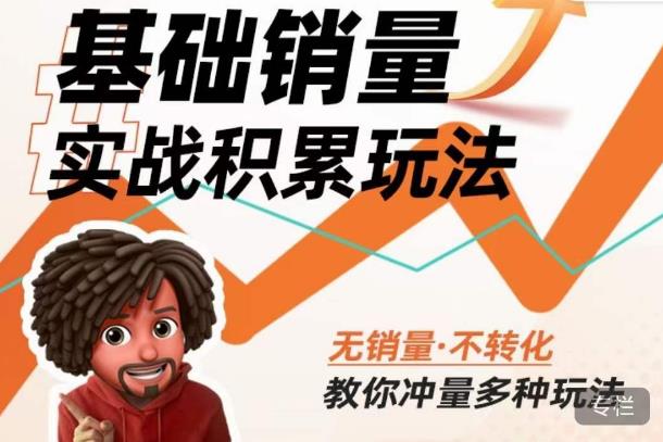 内功丨淘系基础销量实战积累玩法，无销量·不转化，教你冲量多种玩法-52资源库