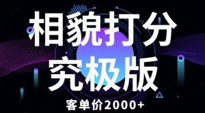 相貌打分究极版,客单价2000+纯新手小白就可操作的项目-52资源库