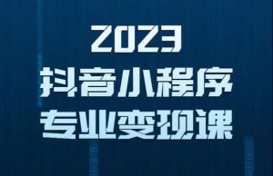 2023年抖音小程序变现保姆级教程,0粉丝新号,无需实名,3天起号,第1条视频就有收入-52资源库