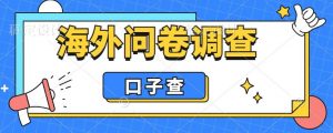外面收费5000+海外问卷调查口子查项目,认真做单机一天200+【揭秘】-52资源库