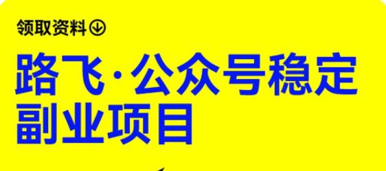 路飞·公众号稳定副业项目，你只要无脑去推广，粉丝和收入，自然就来了-52资源库