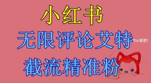 小红书无限评论艾特截流精准粉(软件+教程)-52资源库