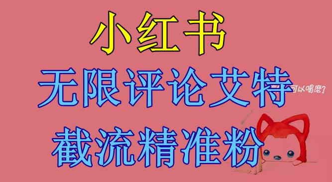 小红书无限评论艾特截流精准粉（软件+教程）-52资源库