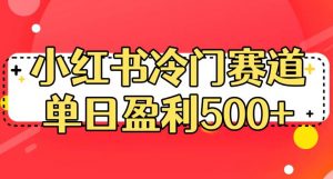 小红书冷门赛道,单日盈利500+【揭秘】-52资源库