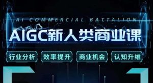 张诗童·AIGC新人类商业课,行业分析/效率提升/商业机会/认知升维-52资源库