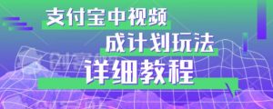避坑玩法:支付宝中视频分成计划玩法实操详解【揭秘】-52资源库