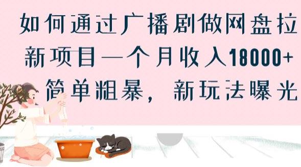 如何通过广播剧做网盘拉新项目一个月收入18000+，简单粗暴，新玩法曝光【揭秘】-52资源库