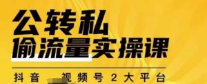 群响公转私偷流量实操课,致力于拥有更多自持,持续,稳定,精准的私域流量!-52资源库