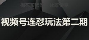梅花实验室社群视频号连怼玩法第二期,实操讲解全部过程-52资源库