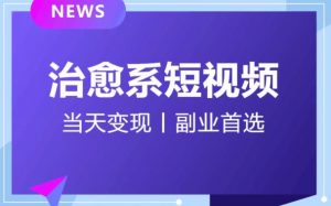 日引流500+的治愈系短视频,当天变现,小白月入过万首-52资源库