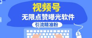 全网首发,视频号无限点赞曝光,引流精准粉【揭秘】-52资源库