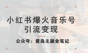 小红书爆火音乐号引流变现项目,视频版一条龙实操玩法分享给你-52资源库