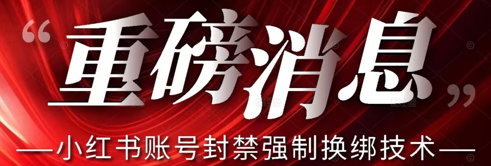 【最新】小红书账号封禁强制换绑技术可日赚300-52资源库