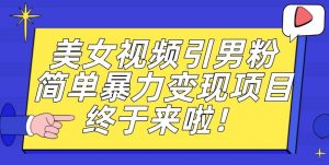 价值3980的男粉暴力引流变现项目,一部手机简单操作,新手小白轻松上手,每日收益500+【揭秘】-52资源库