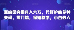 靠暗区突围月入六万,代肝护航多种变现,零门槛,保姆教学,小白必入【揭秘】-52资源库