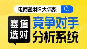 电商盈利8大体系·赛道选对,竞争对手分析系统线上课-52资源库