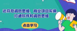 达芬奇调色思维,商业项目实操,打通软件和调色思维-52资源库