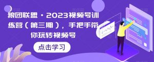 狼团联盟·2023视频号训练营(第三期),手把手带你玩转视频号-52资源库