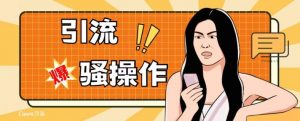 最新引流骚操作，单账号日引50-100，简单粗暴，适合于小白各行各业都可以进行操作，精准粉丝加到爆-52资源库