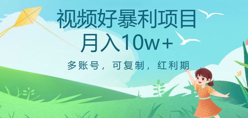 视频号暴利项目，多账号，可复制，红利期，月入10w+【揭秘】-52资源库