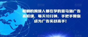 聪明的跨境人都在学的亚马逊广告高阶课,每天10分钟,手把手教你成为广告实战高手!-52资源库