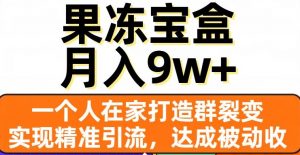 果冻宝盒,一个人在家打造群裂变,实现精准引流,达成被动收入,月入9w+-52资源库