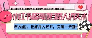 小红书蓝海项目路人消失术,帮人p图,也能月入过万,实测一天300+【揭秘】-52资源库