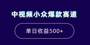 中视频小众爆款赛道,7天涨粉5万+,小白也能无脑操作,轻松月入上万【揭秘】-52资源库