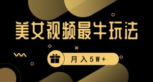 美女短视频最牛玩法,流量高,变现快,轻松月入5W+【揭秘】-52资源库