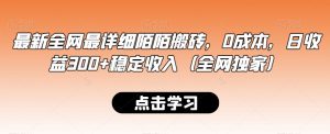 最新全网最详细陌陌搬砖,0成本,日收益300+稳定收入(全网独家)【揭秘】-52资源库