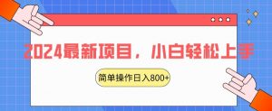 2024最新项目,红娘项目,简单操作轻松日入800+【揭秘】-52资源库